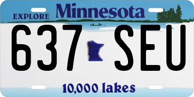 MN license plate 637SEU
