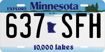 MN license plate 637SFH