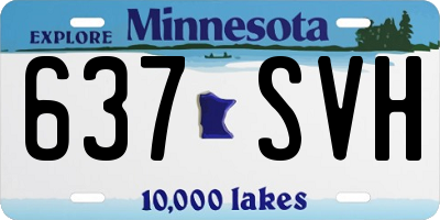 MN license plate 637SVH