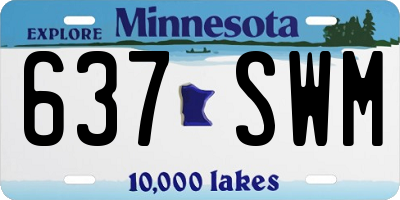 MN license plate 637SWM