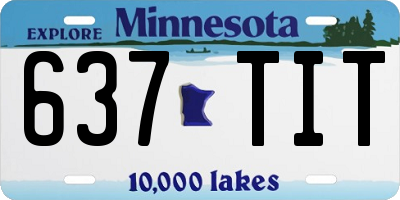 MN license plate 637TIT
