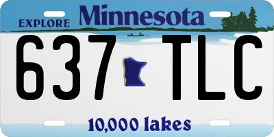 MN license plate 637TLC