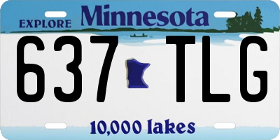 MN license plate 637TLG