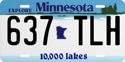 MN license plate 637TLH