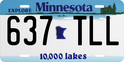 MN license plate 637TLL