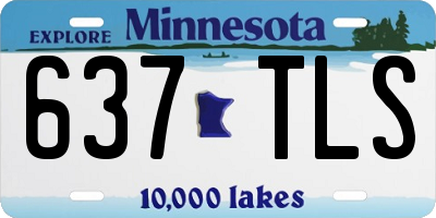 MN license plate 637TLS