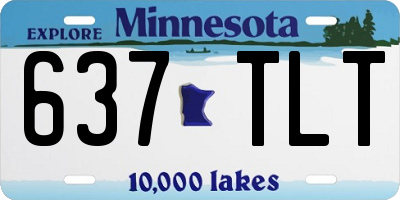 MN license plate 637TLT