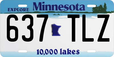 MN license plate 637TLZ