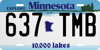 MN license plate 637TMB