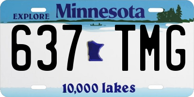 MN license plate 637TMG