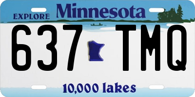 MN license plate 637TMQ