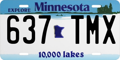 MN license plate 637TMX