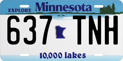 MN license plate 637TNH