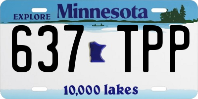 MN license plate 637TPP