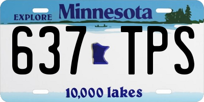 MN license plate 637TPS