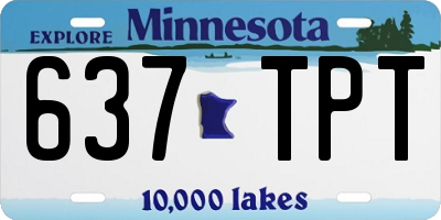MN license plate 637TPT
