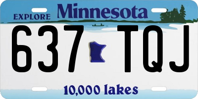 MN license plate 637TQJ