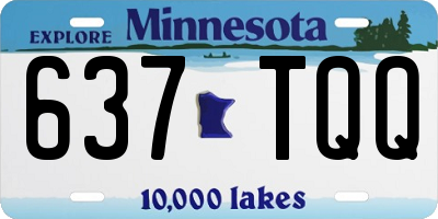 MN license plate 637TQQ