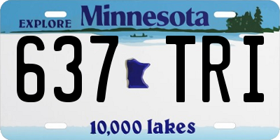 MN license plate 637TRI