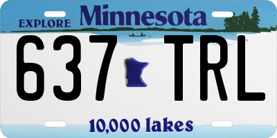 MN license plate 637TRL
