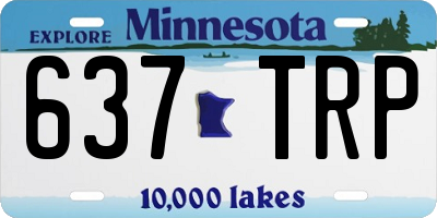MN license plate 637TRP