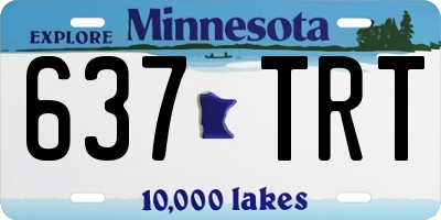 MN license plate 637TRT
