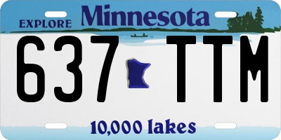 MN license plate 637TTM