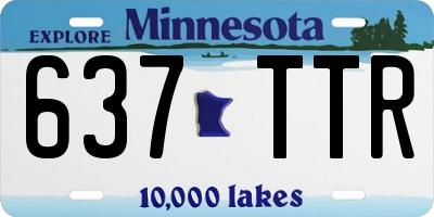 MN license plate 637TTR