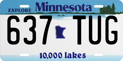 MN license plate 637TUG