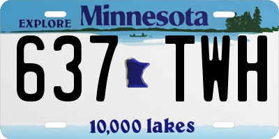 MN license plate 637TWH