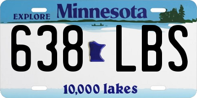MN license plate 638LBS