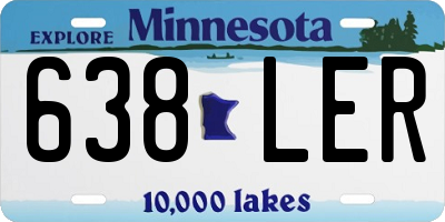MN license plate 638LER