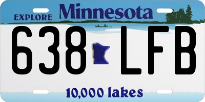 MN license plate 638LFB