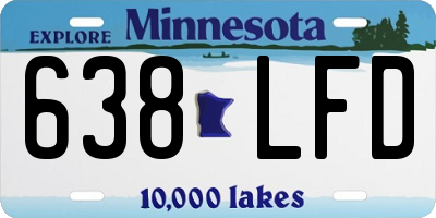 MN license plate 638LFD