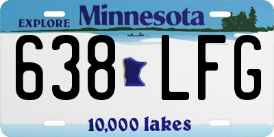 MN license plate 638LFG