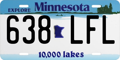 MN license plate 638LFL