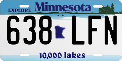 MN license plate 638LFN