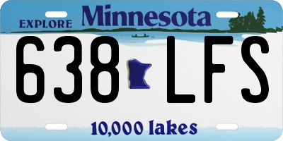 MN license plate 638LFS