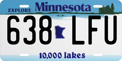 MN license plate 638LFU