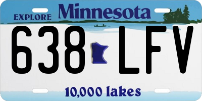 MN license plate 638LFV