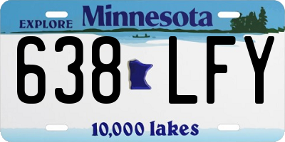 MN license plate 638LFY