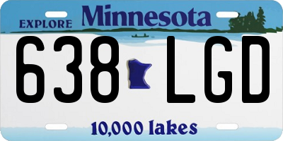 MN license plate 638LGD