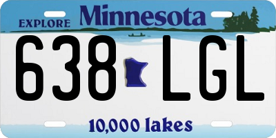 MN license plate 638LGL