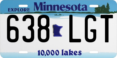 MN license plate 638LGT