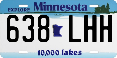 MN license plate 638LHH