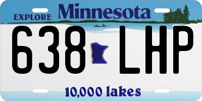 MN license plate 638LHP
