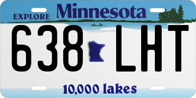 MN license plate 638LHT