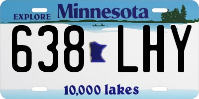 MN license plate 638LHY