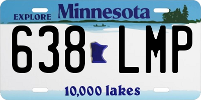 MN license plate 638LMP