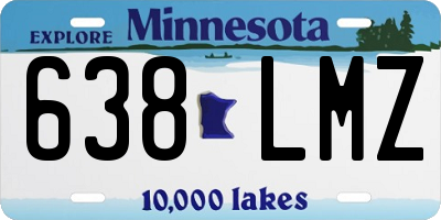 MN license plate 638LMZ